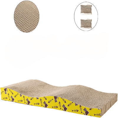 Grattoir Chat - PurrfectScratcher™ - Dune Jaune - Parfaitement Chat