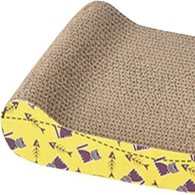 Grattoir Chat - PurrfectScratcher™ - Vague Jaune - Parfaitement Chat
