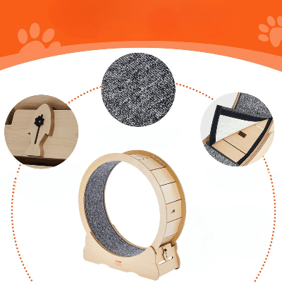 Roue Chat - KittyTread™ - Beige - Parfaitementchat