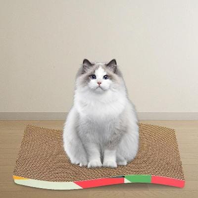 Grattoir Chat - PurrfectScratcher™ - Ondulé Rose - Parfaitementchat