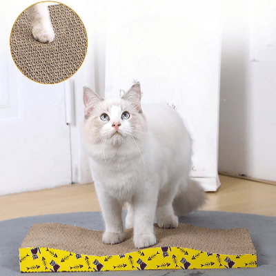 Grattoir Chat - PurrfectScratcher™ - Dune Jaune - Parfaitement Chat