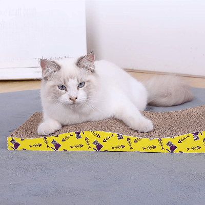 Grattoir Chat - PurrfectScratcher™ - Dune Jaune - Parfaitement Chat