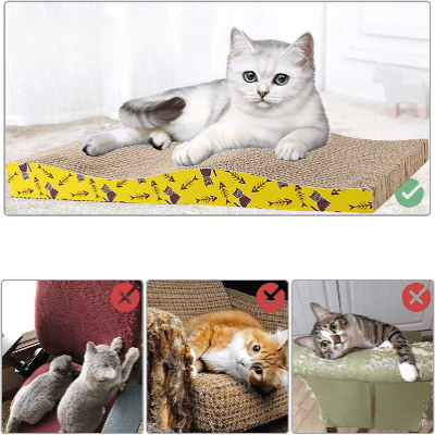 Grattoir Chat - PurrfectScratcher™ - Dune Jaune - Parfaitement Chat
